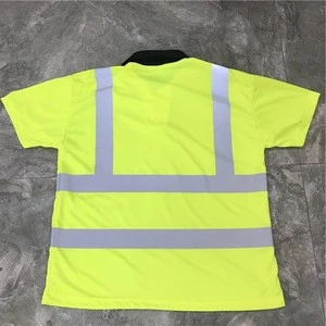 Cheap safety reflective security guard uniform safety polo shirt