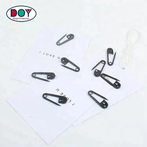 Cheap Wholesale Stock Black Plastic Safety Pins for Garment Accessories
