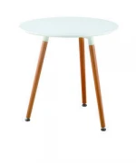 Cheap Wood Round Dinning Table / Restaurant Furniture White Room Dining Room Table For Sale