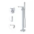 Import Cheston bathtub shower mixer free standing bathtub bath mixers tap faucet from China
