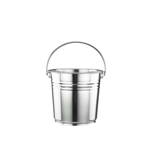 China bulk wholesale stainless steel hot water bucket home durable large metal bucket with handle