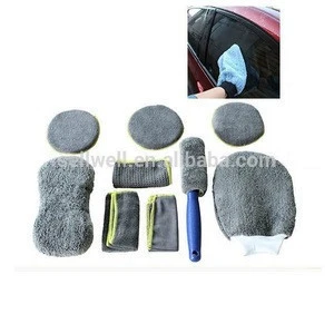 China car care products for wash set, microfiber cleaning car care product
