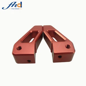 China factory red anodized aluminum car parts