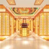 China funeral supplies metal aluminum gold columbarium niche for cremation urn