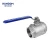 Import China made stainless steel 304 2pc clamp ball valve high quality floating ball valve threaded ends from China