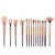 Import China Manufacture OEM 15pcs Vegan Synthetic Hair Golden Makeup Brush from China
