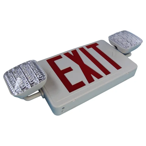 China Manufacturer Led Ceiling Bulkhead  Emergency Exit Sign Light Combo With Battery