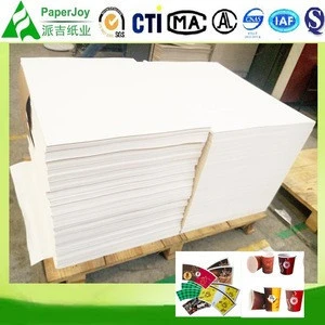 China Manufacturer Single PE Coated Paperboard In Sheet For Paper Cup