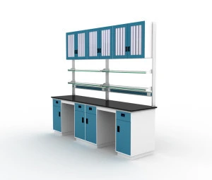 China Steel Dental Lab Bench With Reagent Shelf
