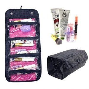 China Wholesale High Quality Hanging Roll-Up Make Up Cosmetic Bag