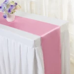 Christmas Satin Table Runners Wedding Banquet Decoration Bright Silk and Smooth Fabric Party Table Runner