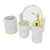 Import Classic Exclusive 4 pcs Poly Resin Marble Decoration Bathroom Set from China