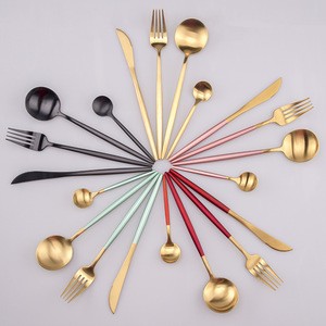 Classic Portuguese tableware elegant 304 stainless steel knife fork spoon cutlery set high quality royal flatware custom logo