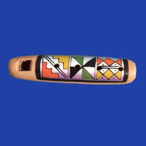 Clay finger flute ocarina necklace harmonica