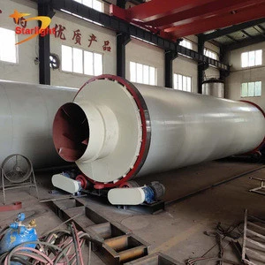 Coffee grounds drying machine 3 pass rotary dryer for matching the pellet making machine