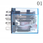 Coil power relay 220V AC LY2NJ Miniature Relay DPDT 8 Pin 10A 240VAC LY2 LY2 JQX-13F With PTF08A Socket Base
