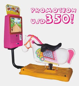 Coin Operated Simulator Horse Racing Video Game Machine For Kids+Rides Game Machine/Kids Horse Racing Electronic Game For Sale