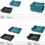 collapsible plastic fruit crates