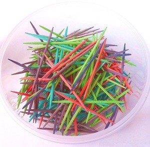 Colored party nature bamboo toothpicks