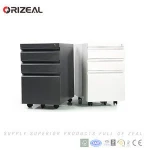Colorful Office Equipment for A4 File Cabinet 3 Drawer Metal Mobile Pedestal for sale