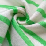 colorful stripe jersey organic knitting yarn dyed fabric cotton modal shirts fabric
