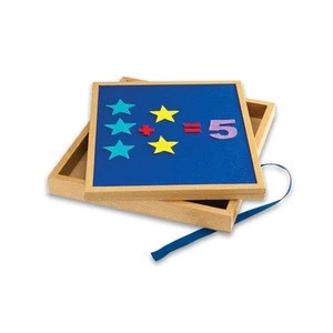 Colorful toddler toy montessori Double-Sided Mini wood easel