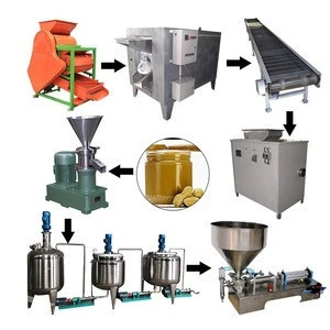 commercial automatic manufactural plant peanut butter making machine