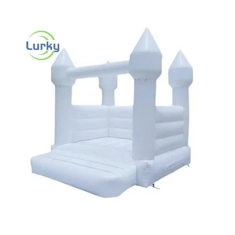 Commercial Cheap White Rental of Inflatable Equipment 13x13 pvc Wedding Castle Inflatable House Wedding Decoration