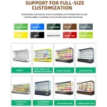 Commercial Supermarket Fruit Display Fridge Showcase Fridge Display Cooler Display Counter Fridge For Fruit And Vegetable