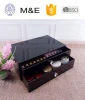 Competitive Black Acrylic Cosmetic Organizer 2 big drawers for Cosmetics Beauty Products and Office