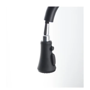 Contemporary Spray Black Sink Faucet Pull Down Kitchen Faucet 304 Matte Black Kitchen Faucet