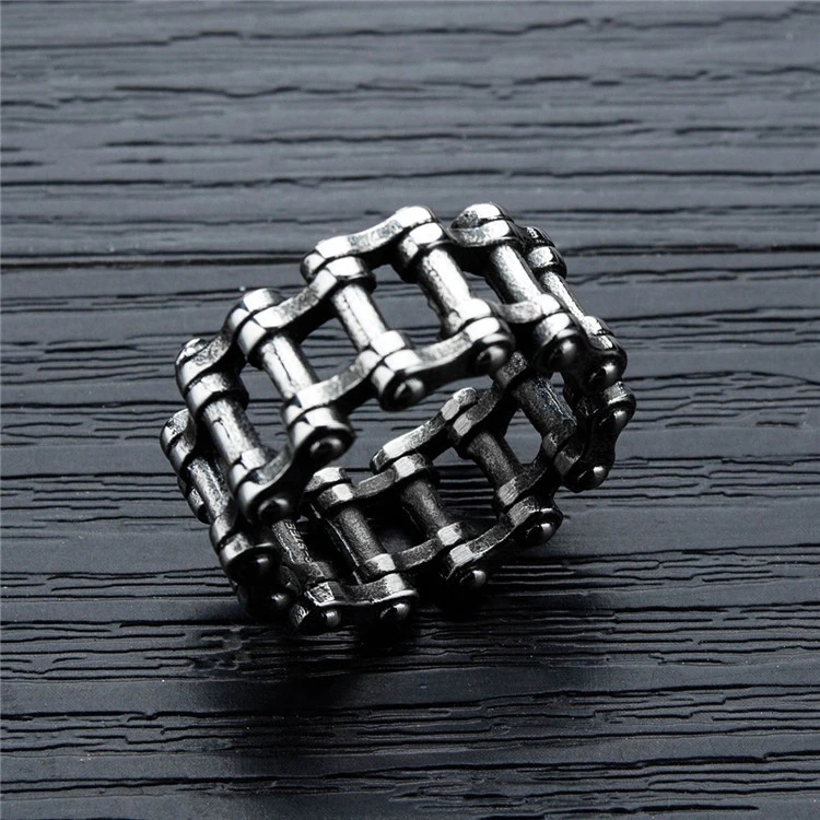 Cool Vintage Punk Rock Pinion Gear Wheel Stainless Steel Ring