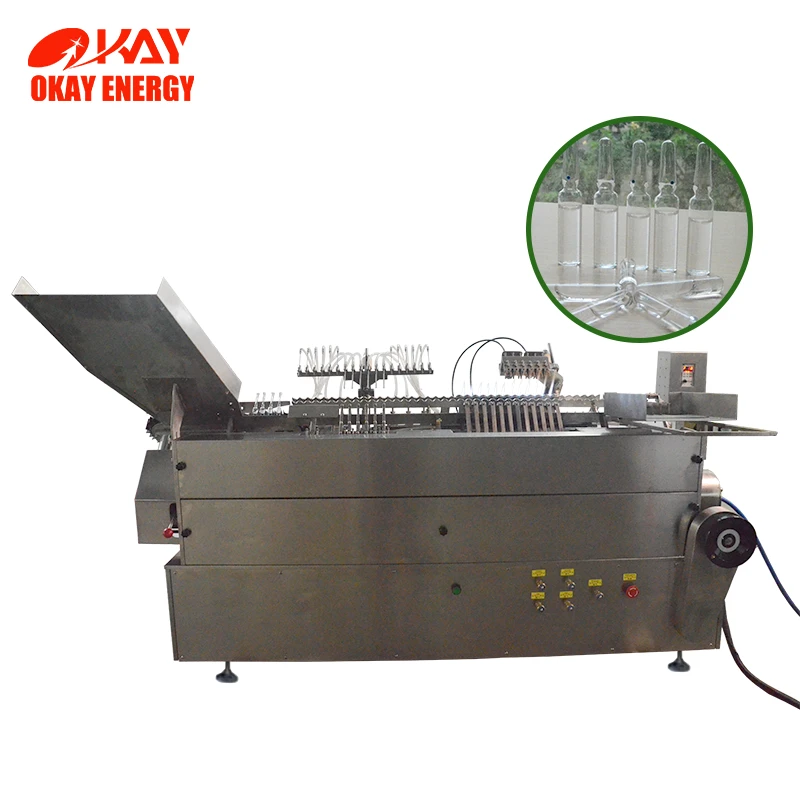 cosmetic ampoule manufacturers 1-10ml lab scale ampoule fill seal packing machine