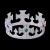 Import Cosplay costume Plastic Crystal Gold Silver King Crown tiaras for Halloween birthday Christmas party decoration from China