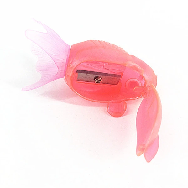 Creative Fish Shape design funny plastic manual pencil sharpeners Christmas Gifts for students/children 7*3.3*3CM