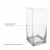 Import  crystal square glass flower vases for home decor from China