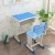 Import Custom Best-selling High Quality Adjustable Height School Desk And Chair Single School Library Student Study Desk And Chair from China