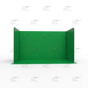 Custom Big U shape Green Screen Background Photography, Video Green Fabric Backdrop Wall