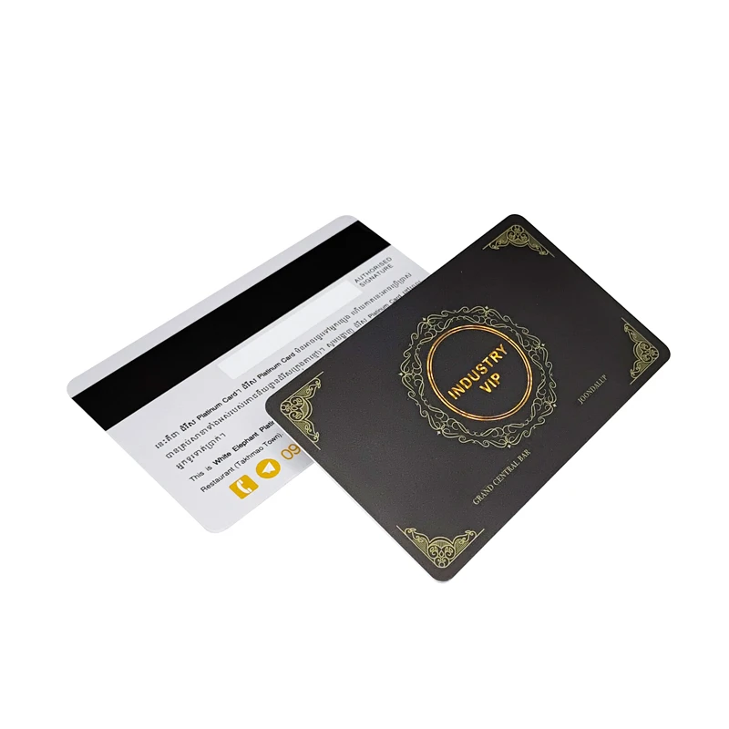 Custom black plastic scratch rfid smart contactless ic magnetic cards f08 pvc chip nfc loyalty card