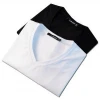 Custom Blank T-shirt White And Black V-neck T Shirt