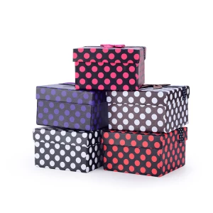 Custom Cardboard Paper Packaging Gift Box with Ribbon