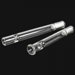 custom clear glass tobacco cigarette smoking quartz crystal pipe