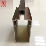 Custom Extrusion 6063 6065 Aluminum Curtain Wall Profile For Glass Manufacture