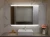 Custom Frameless Backlit Mirror Decorative Wall Lighted Bathroom Mirror with Clock