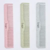 custom hair cutting comb promotion wheat straw pocket comb personalized pocket biodegradable straw comb
