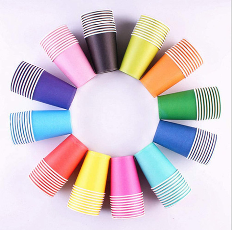 Buy Custom Ice Cream Tea Cold Drink Roll Disposable Paper Cups Printing ...