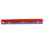 Custom logo 12 inch colorful plastic straight ruler school student cartoon 30cm scale drawing measuring hard ruler for kids