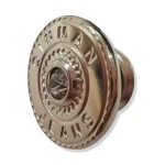 Custom Logo Cloth Clothing  Embossed  High Quality Classic  Brass  Denim Jeans Buttons and Rivets for Garment