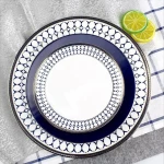 Custom made personalize flower 10.5 dinner / unbreakable plates / custom printed ceramic plate