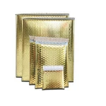 Custom Metallic Foil Gold Courier Mailing Bags For Clothing